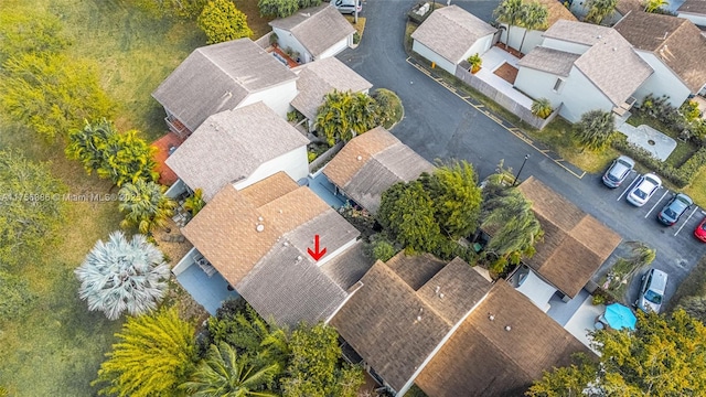 drone / aerial view featuring a residential view