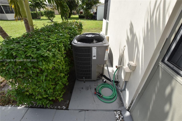 exterior details featuring cooling unit