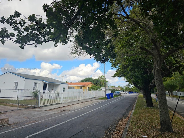 view of street featuring sidewalks