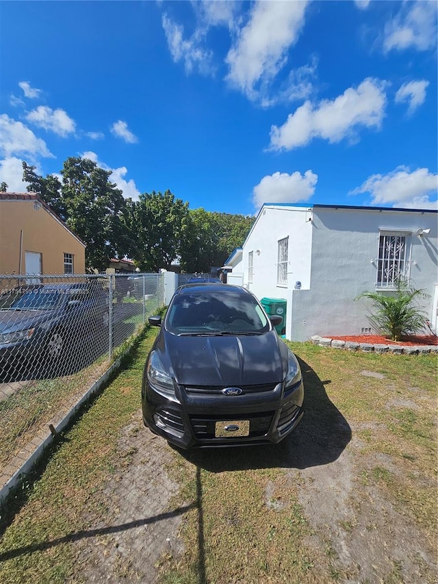 exterior space featuring fence