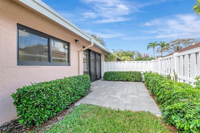 view of patio / terrace with a fenced backyard