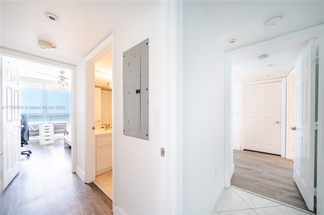 6301 Collins Ave Unit 2802, Miami Beach, FL 33141 - bedroom with access to outside, expansive windows, light tile patterned floors, and a water view