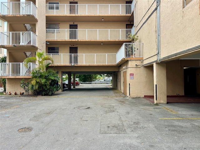 view of property with a carport