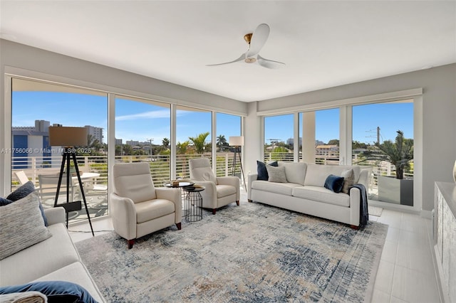 view of sunroom / solarium
