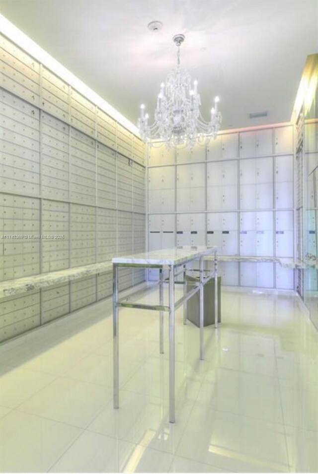 475 Brickell Ave Unit 4107, Miami, FL 33131 - interior space with light tile patterned flooring