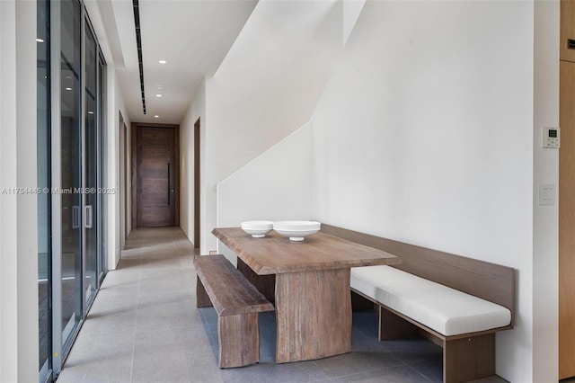 6800 SW 83rd Pl, Miami, FL 33143 - dining space with light tile patterned flooring and recessed lighting