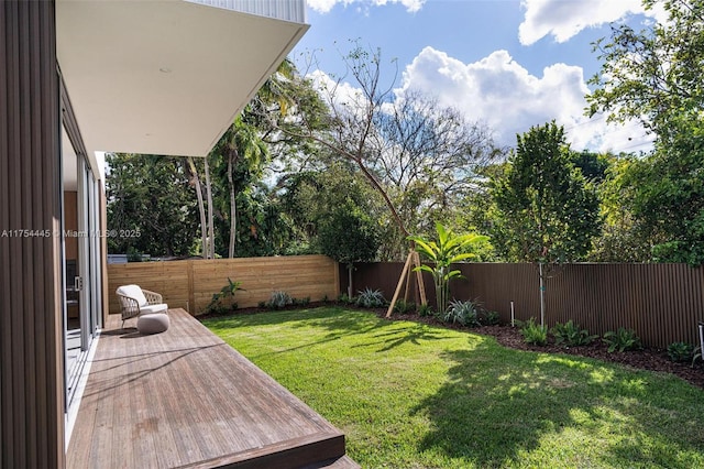 6800 SW 83rd Pl, Miami, FL 33143 - view of yard with a wooden deck