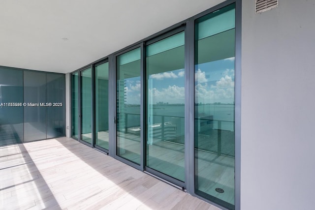 balcony with visible vents