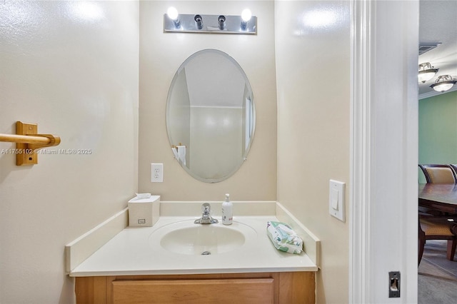 bathroom featuring vanity