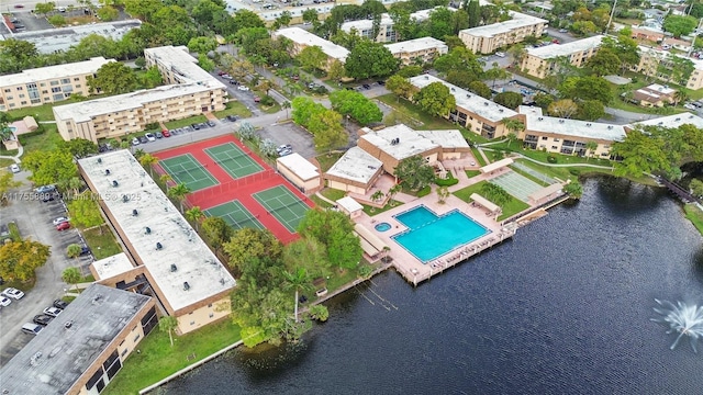 300 Berkley Rd Unit 107, Hollywood, FL 33024 - bird's eye view of a large body of water and a pool
