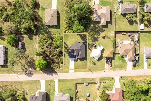 birds eye view of property featuring a residential view