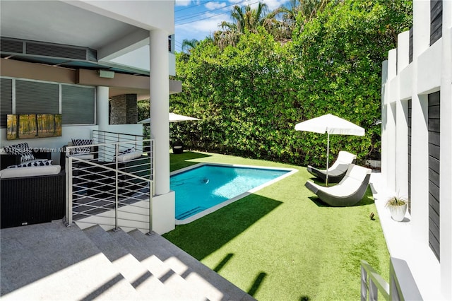 548 Fernwood Rd Unit 548, Key Biscayne, FL 33149 - pool with a yard