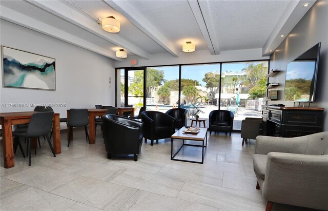 20350 W Country Club Dr Unit 104-4, Aventura, FL 33180 - lobby with beam ceiling and recessed lighting
