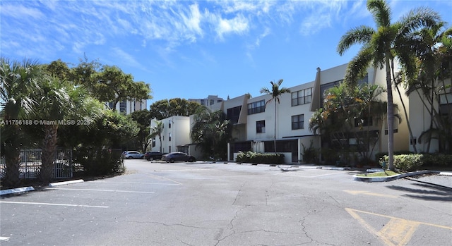 view of road with a residential view