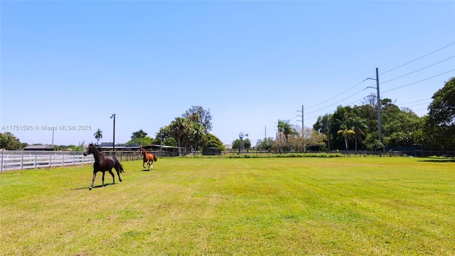 1970 SW 115th Ave, Davie, FL 33325 - view of yard with fence and a rural view