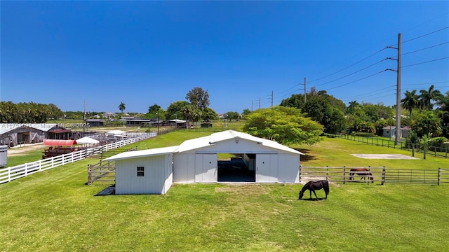 1970 SW 115th Ave, Davie, FL 33325 - view of pole building with fence and a yard