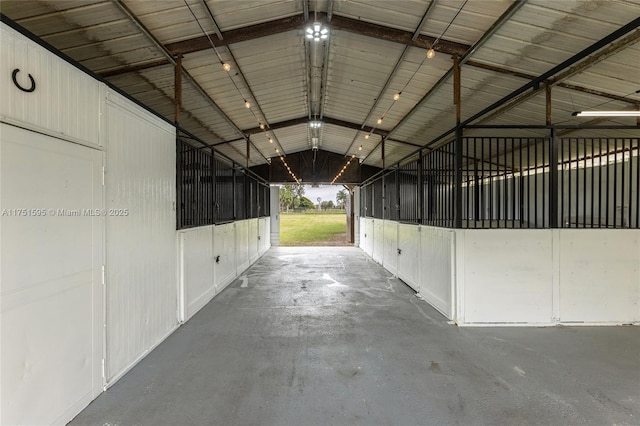 view of horse barn