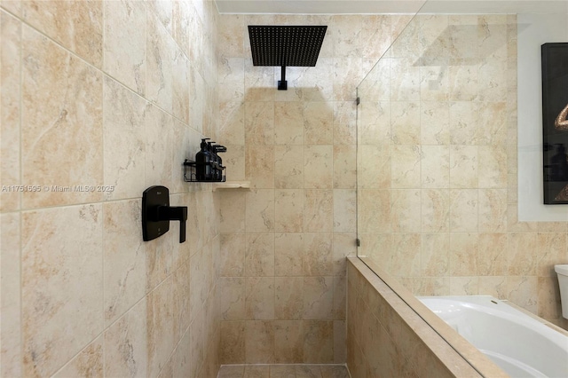 1970 SW 115th Ave, Davie, FL 33325 - full bathroom with a walk in shower, tiled bath, and toilet