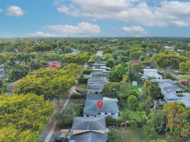 bird's eye view featuring a residential view