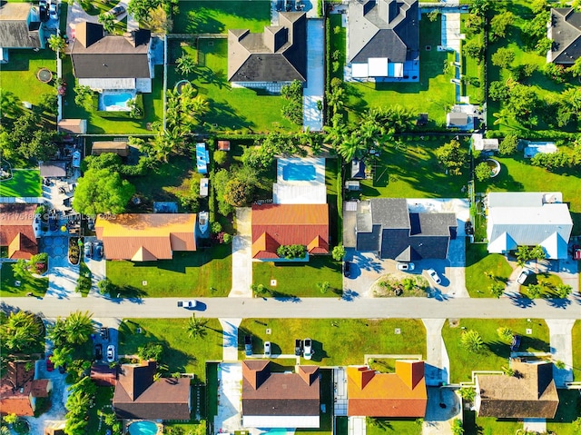 bird's eye view featuring a residential view