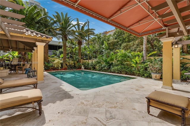 pool featuring a patio