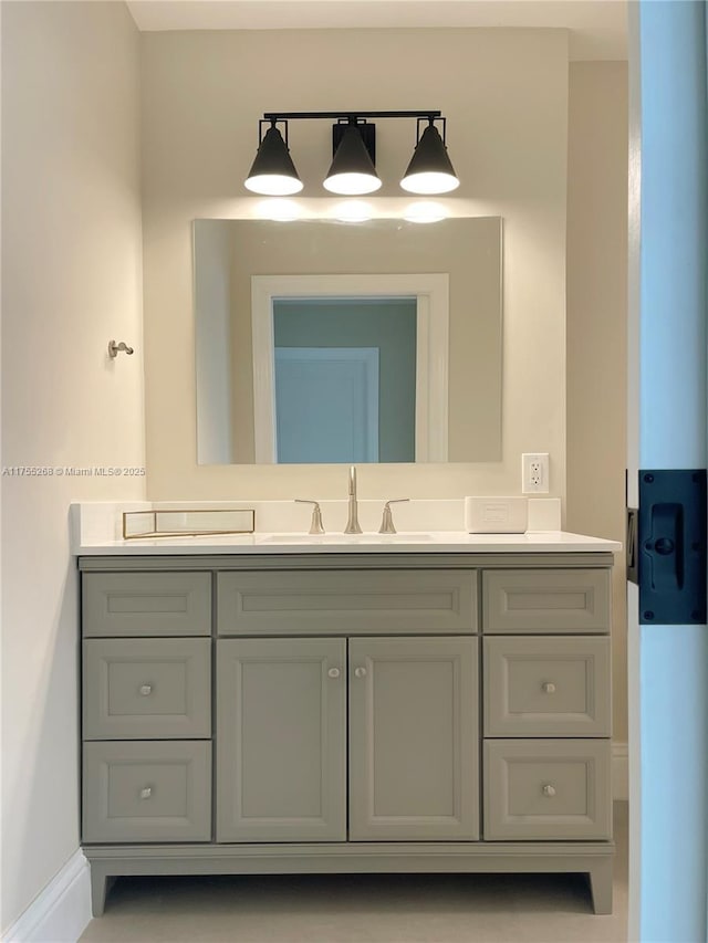 8513 SW 169th Ter, Palmetto Bay, FL 33157 - bathroom with vanity and baseboards