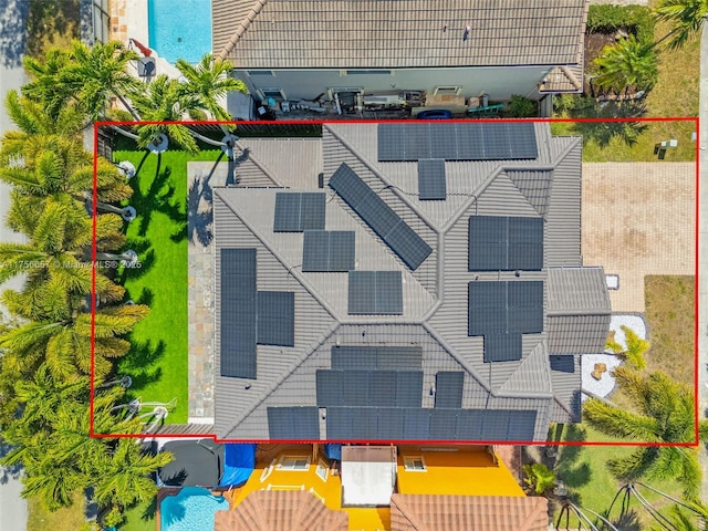 15509 SW 139th Ct, Miami, FL 33177 - aerial view of property and surrounding area featuring property parcel outlined