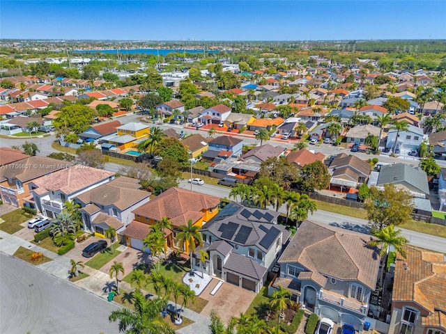 bird's eye view featuring a residential view