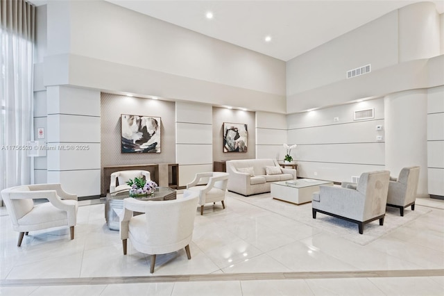 lobby featuring visible vents