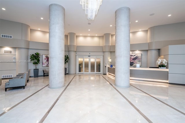 common area featuring visible vents