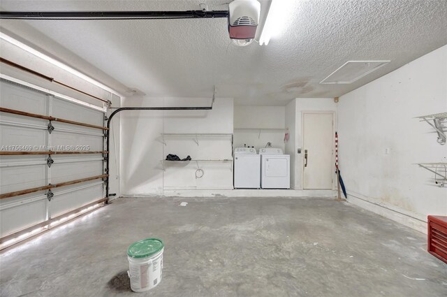 9820 SW 154th Pl, Miami, FL 33196 - garage with washing machine and dryer and a garage door opener