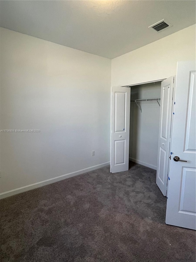 13384 SW 287th St, Homestead, FL 33033 - unfurnished bedroom with carpet, a closet, visible vents, and baseboards