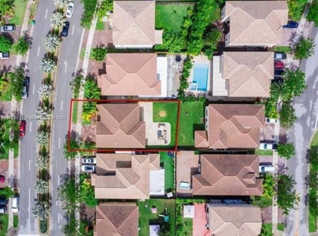 bird's eye view featuring a residential view