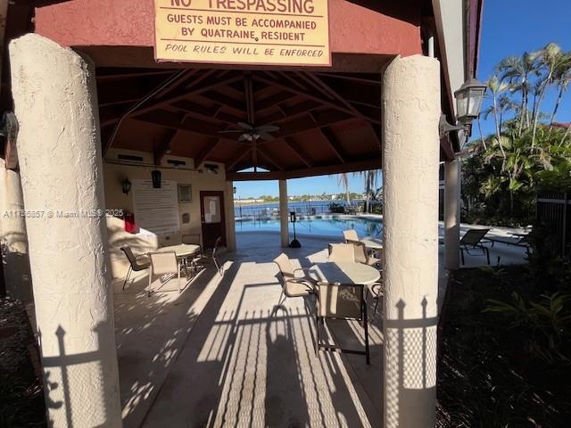20220 NE 3rd Ct Unit 4, Miami, FL 33179 - view of patio with a gazebo