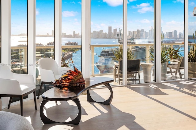 100 S Pointe Dr Unit 2803, Miami Beach, FL 33139 - sunroom with a skyline view