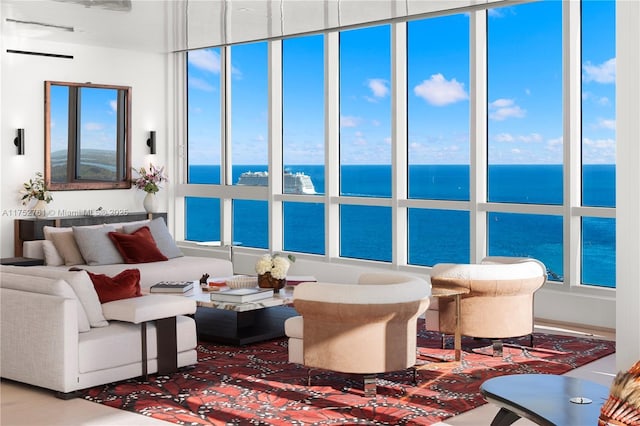 100 S Pointe Dr Unit 2803, Miami Beach, FL 33139 - living room featuring a water view