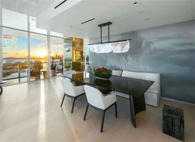 100 S Pointe Dr Unit 2803, Miami Beach, FL 33139 - dining space with a wall of windows