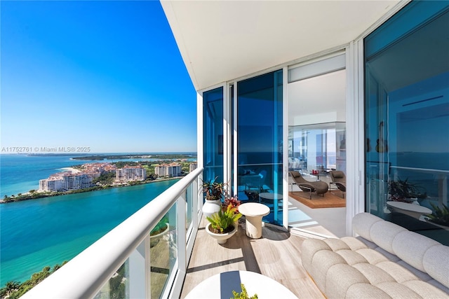 100 S Pointe Dr Unit 2803, Miami Beach, FL 33139 - balcony featuring a water view