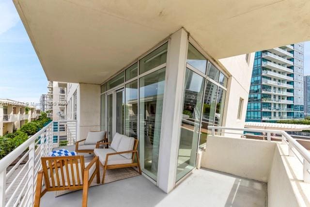 balcony with outdoor lounge area