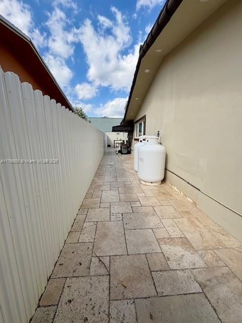 view of patio / terrace featuring a fenced backyard