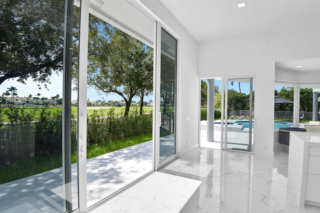 2578 NW 63rd Ln, Boca Raton, FL 33496 - doorway with marble finish floor