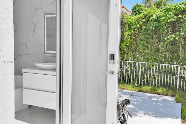 2578 NW 63rd Ln, Boca Raton, FL 33496 - exterior space with marble finish floor and vanity
