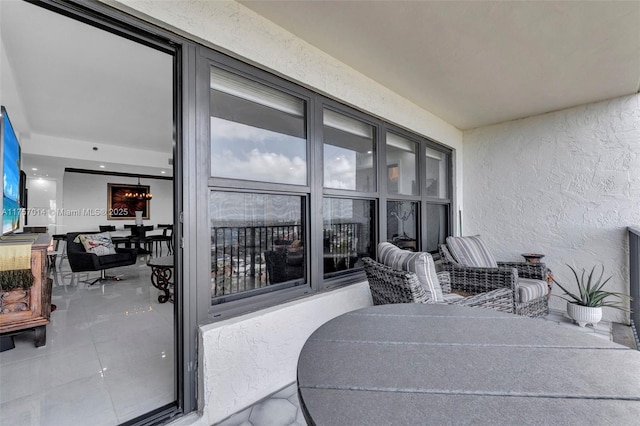 view of patio with outdoor dining space