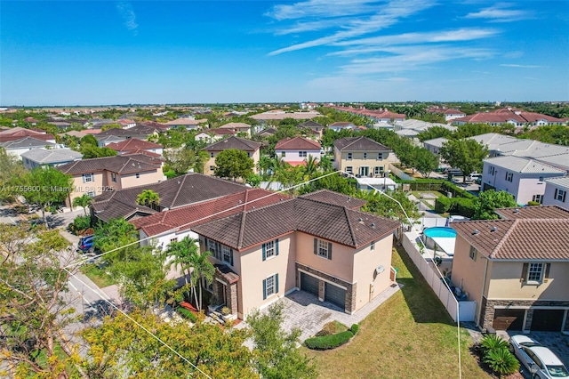 birds eye view of property featuring a residential view