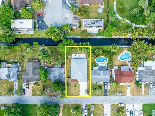 bird's eye view featuring a residential view