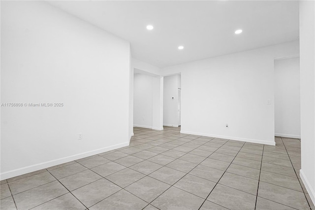 12735 SW 211th St, Miami, FL 33177 - empty room featuring recessed lighting, baseboards, and light tile patterned floors