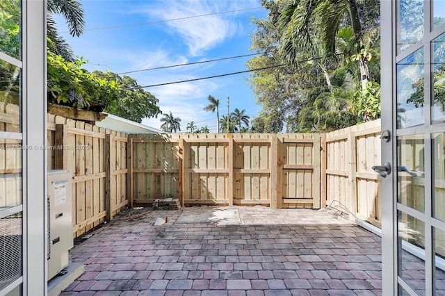 view of patio / terrace with fence