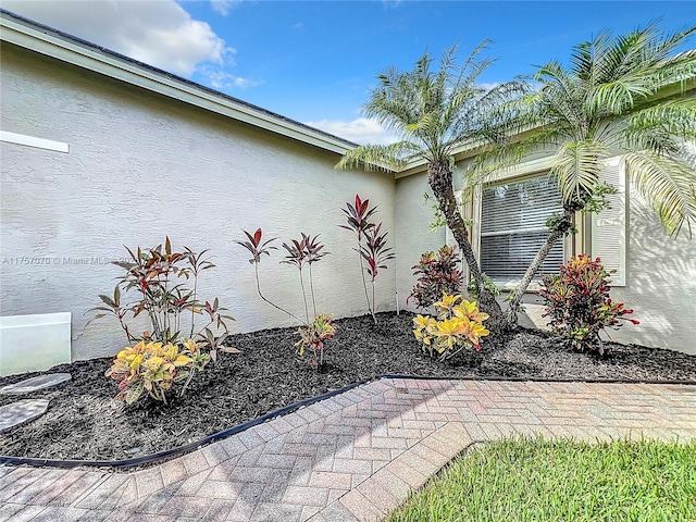 view of property exterior with stucco siding