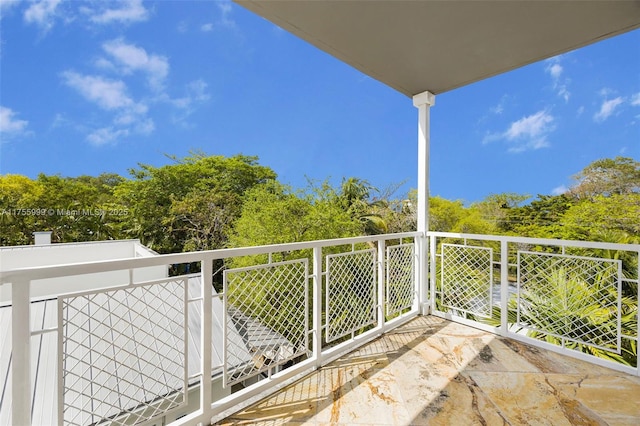 view of balcony