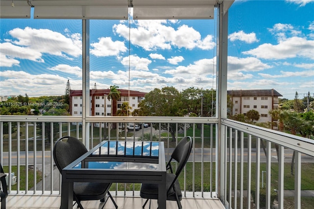 view of balcony